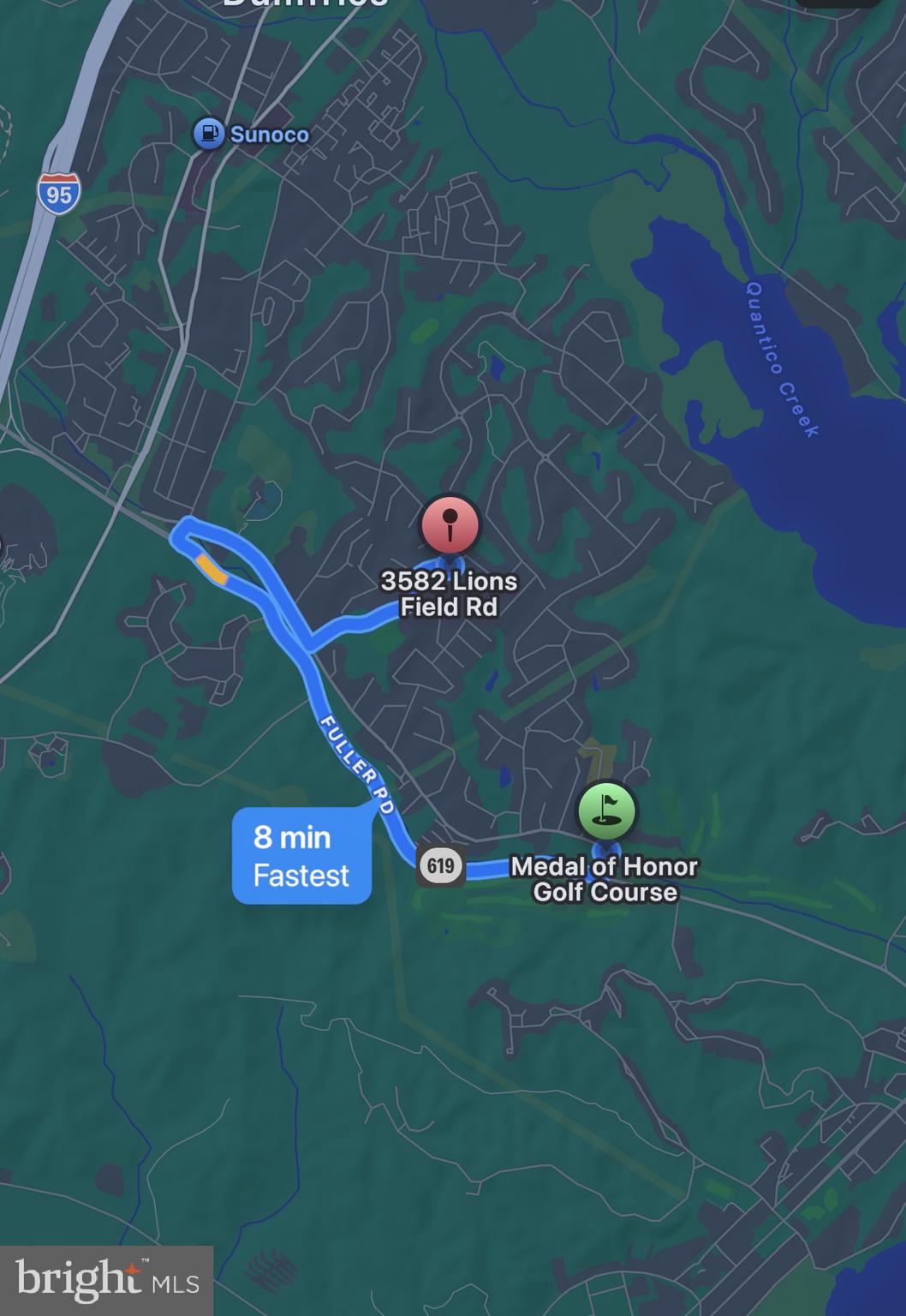 3582 Lions Field Road Triangle, VA 22172 - Photo 60 of 66 a close up of a street sign