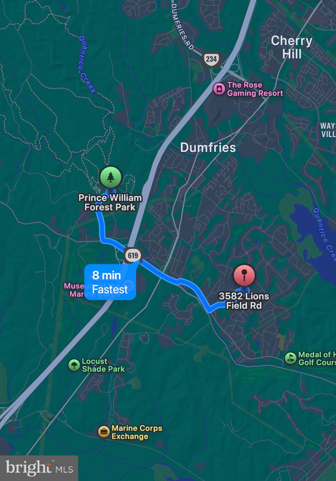 3582 Lions Field Road Triangle, VA 22172 - Photo 61 of 66 a close up of a sign