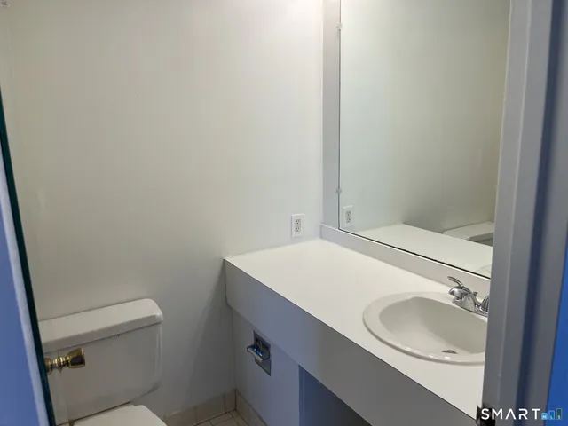 a bathroom with a sink toilet and vanity
