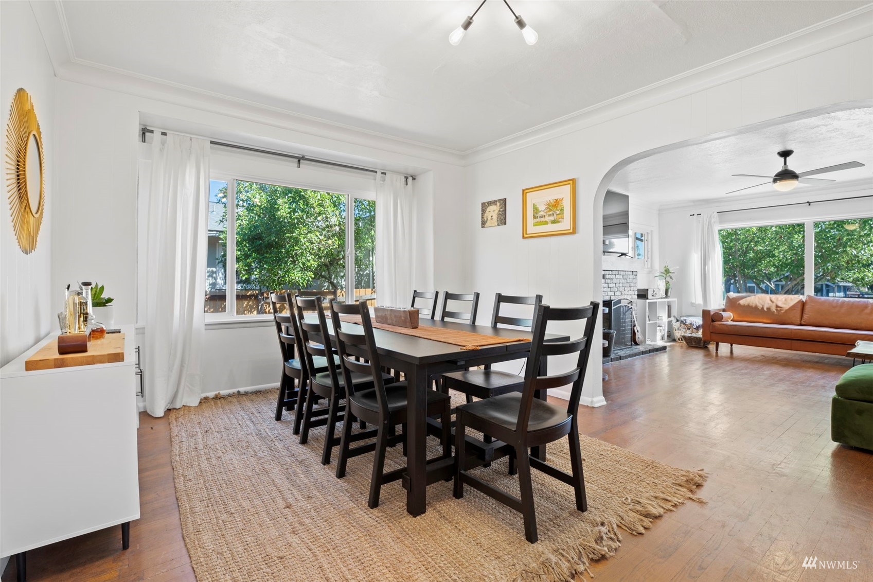 4632 Fawcett Avenue Tacoma, WA 98408 - Photo 15 of 35 a view of a dining room with furniture window and wooden floor