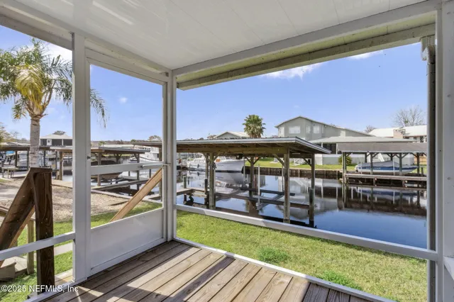 a view of outdoor space with seating area