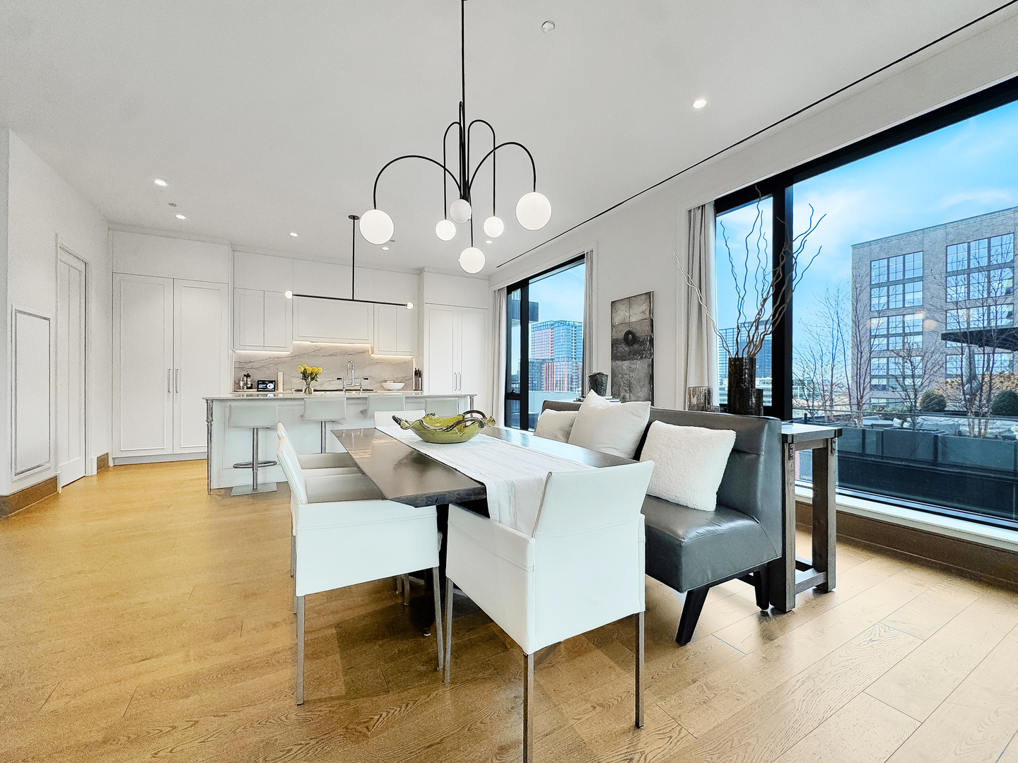 21 North May Street, Unit 802 Chicago, IL 60607 - Photo 14 of 50 a view of a dining room with furniture