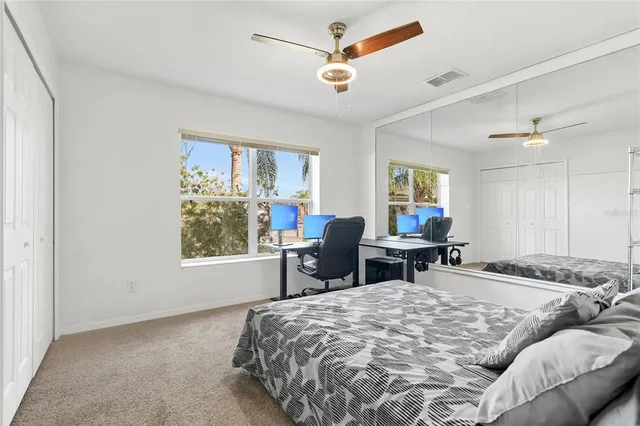 a view of a trees in front of a building