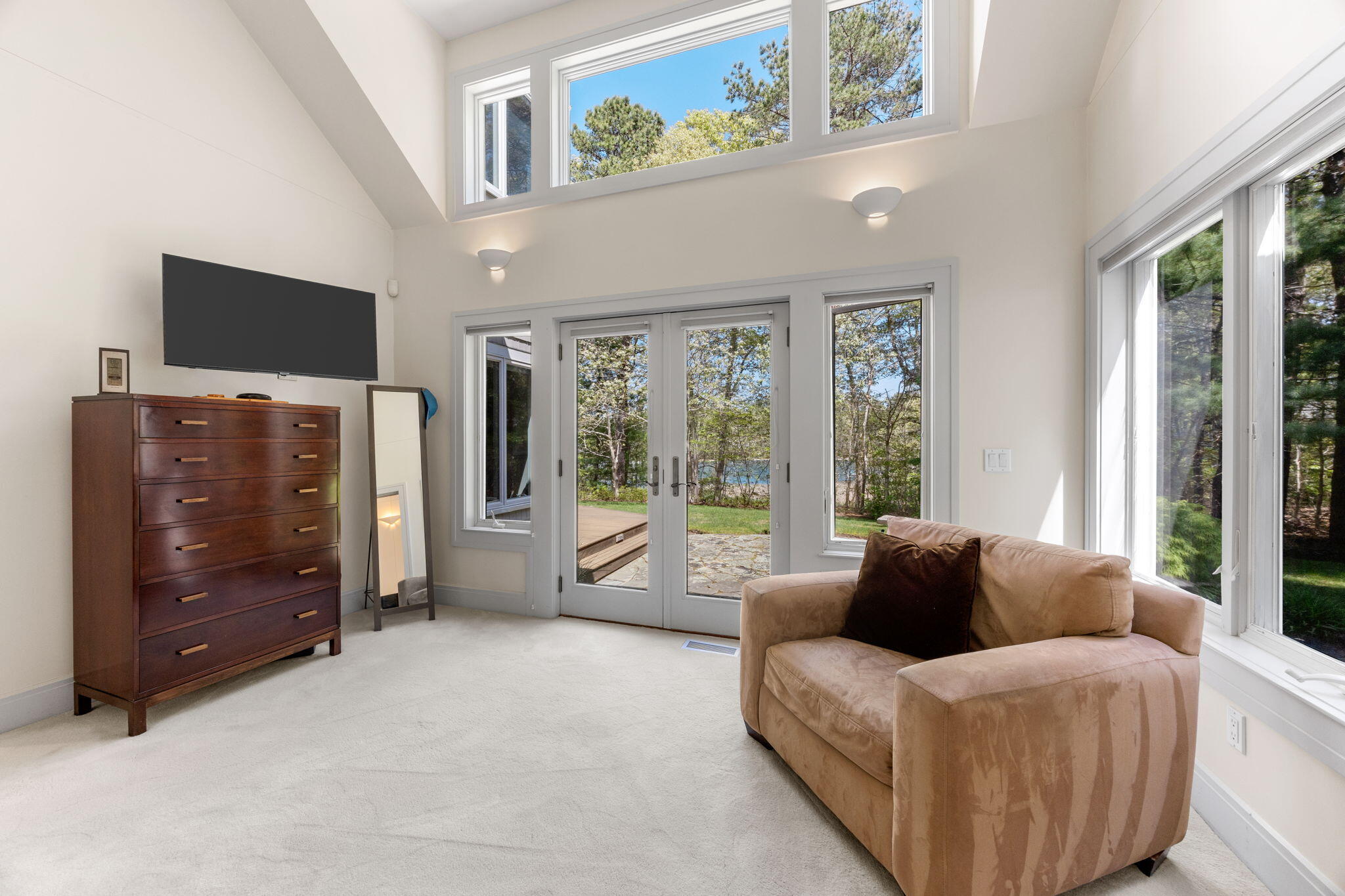 476 Baxter Neck Road Marstons Mills, MA 02648 - Photo 40 of 95 a living room with furniture and a flat screen tv