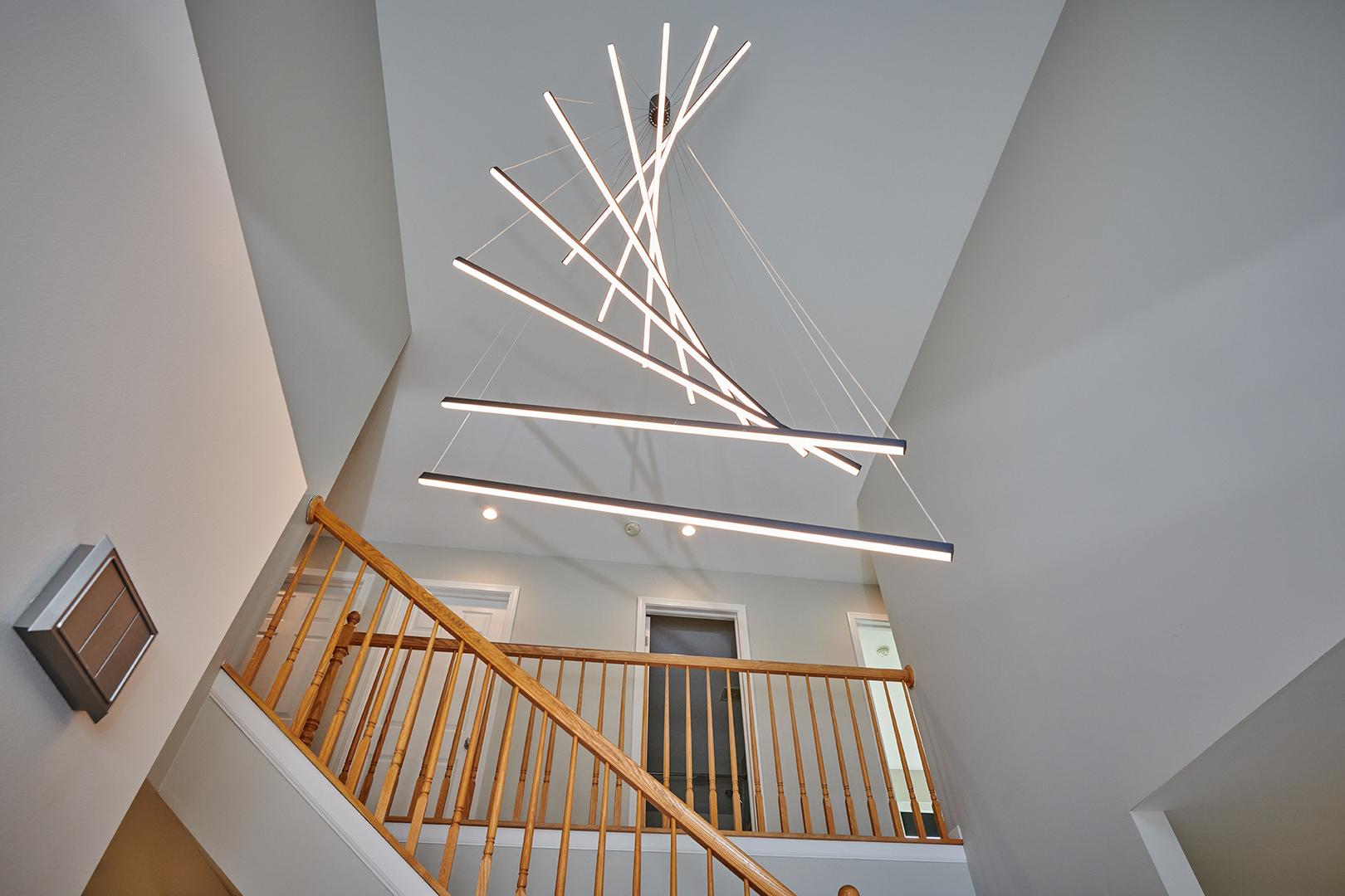 312 Shelbourne Road Volo, IL 60073 - Photo 28 of 54 a view of staircase with railing and white walls