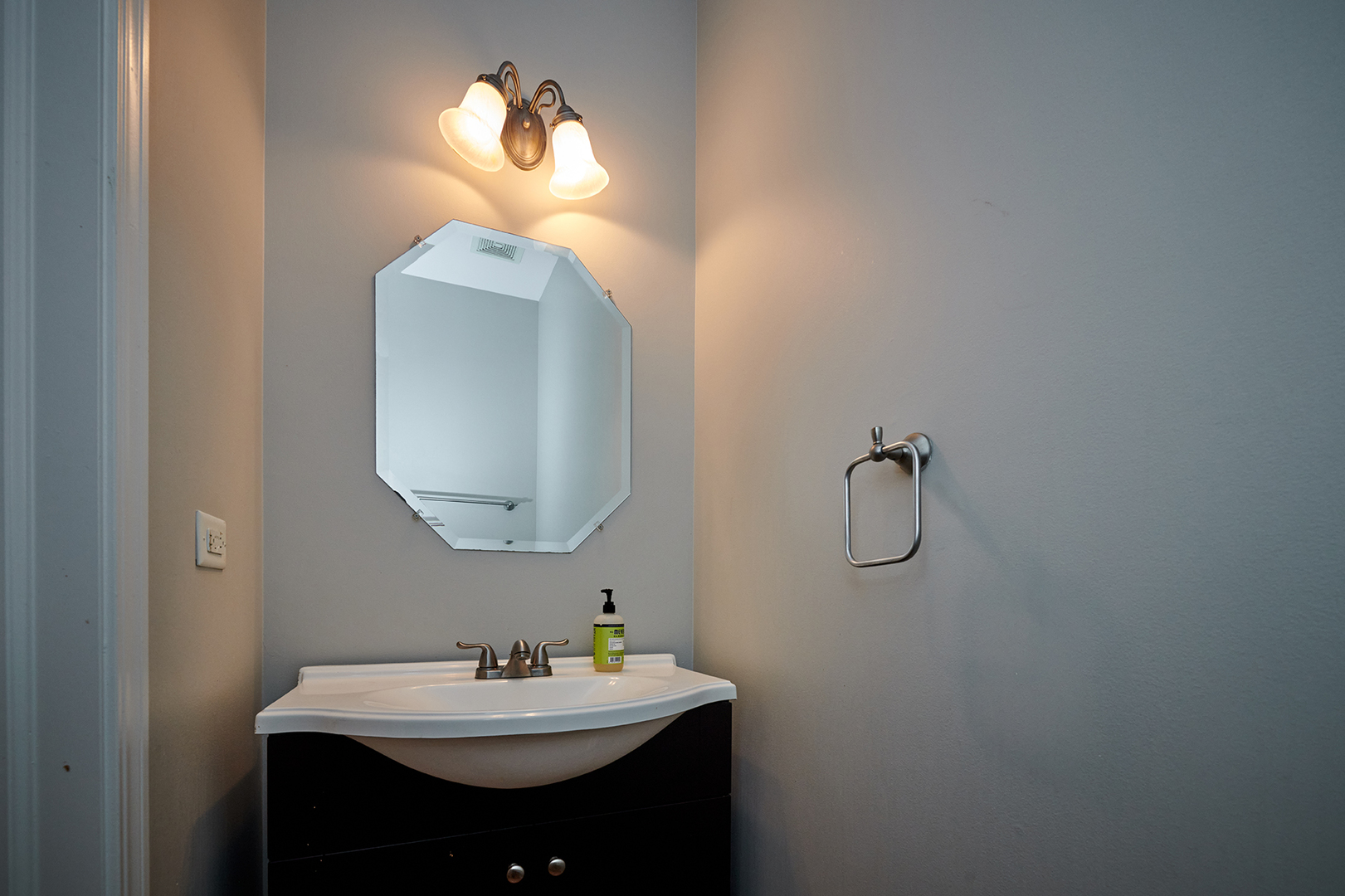 312 Shelbourne Road Volo, IL 60073 - Photo 44 of 54 a bathroom with a sink and a mirror