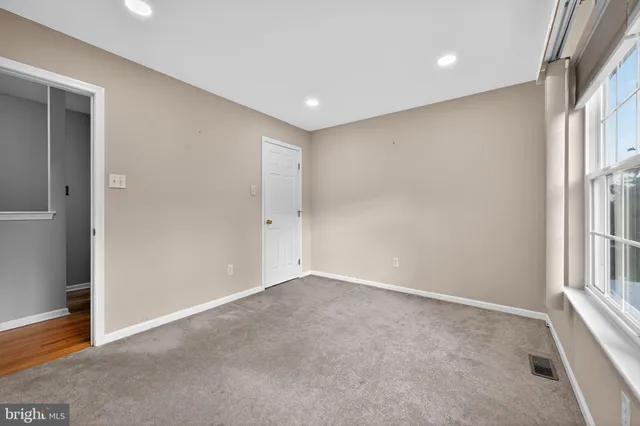 a view of an empty room