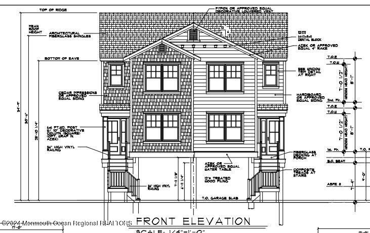 27 Shell Road Mantoloking, NJ 08738 - Photo 4 of 38 3) FRONT ELEVATION