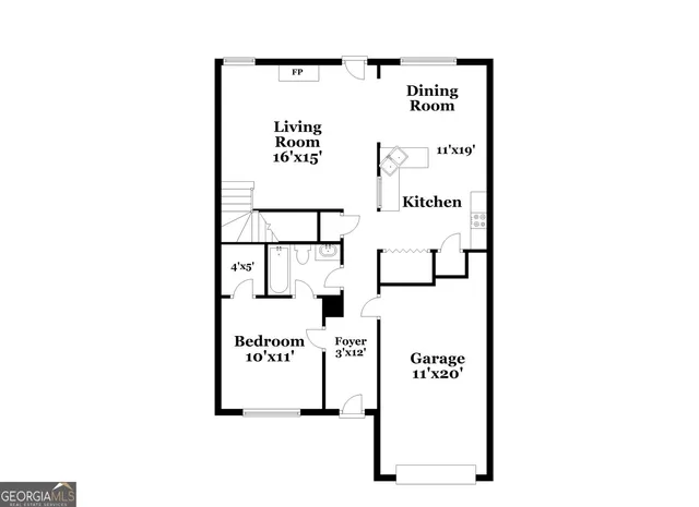 a picture of a bench in a white wall