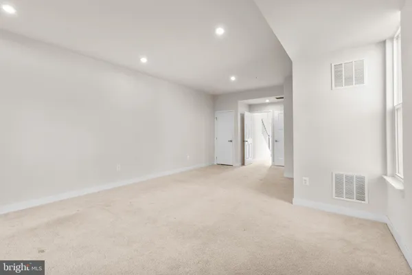 a view of an empty room