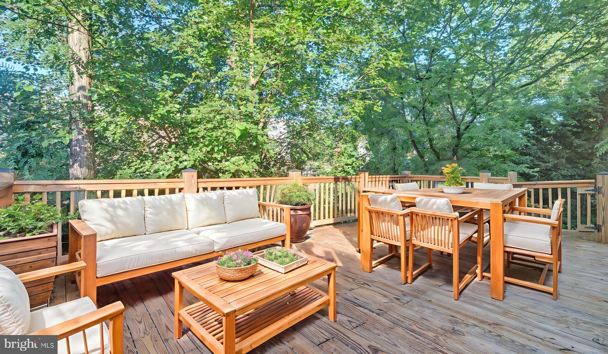 1337 Maple View Place Southeast Washington, DC 20020 - Photo 22 of 27 an outdoor sitting area with furniture and wooden floor