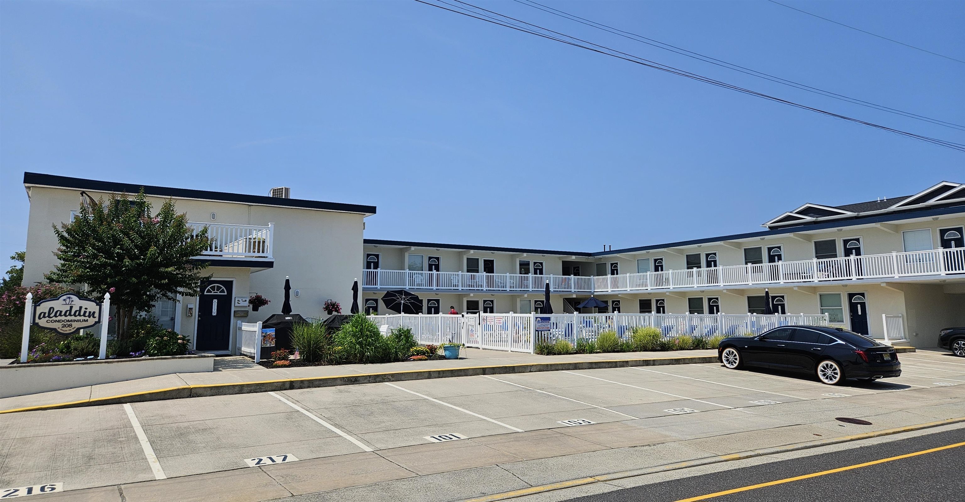 a view of a building with street