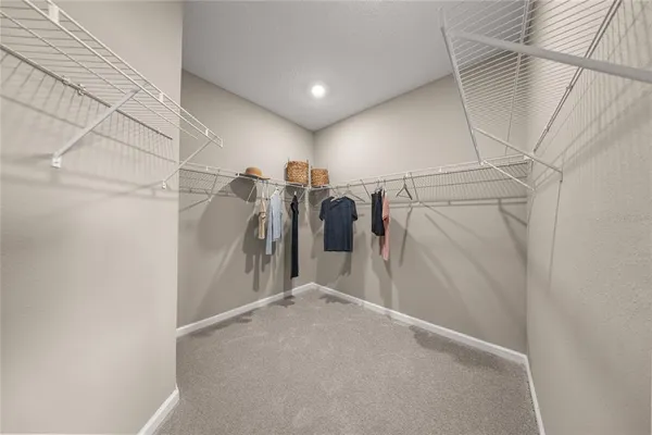 a view of a room with storage