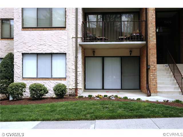1505 Regency Woods Road, Unit 101 101 Henrico, VA 23238 - Photo 1 of 12 Exterior Front - Welcome to 1505 Regency Woods Rd #101. First floor walk out with no steps