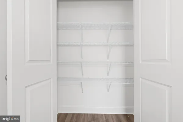 a view of a closet