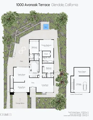 $2,835,000 | 1000 Avonoak Terrace, Glendale, CA 91206