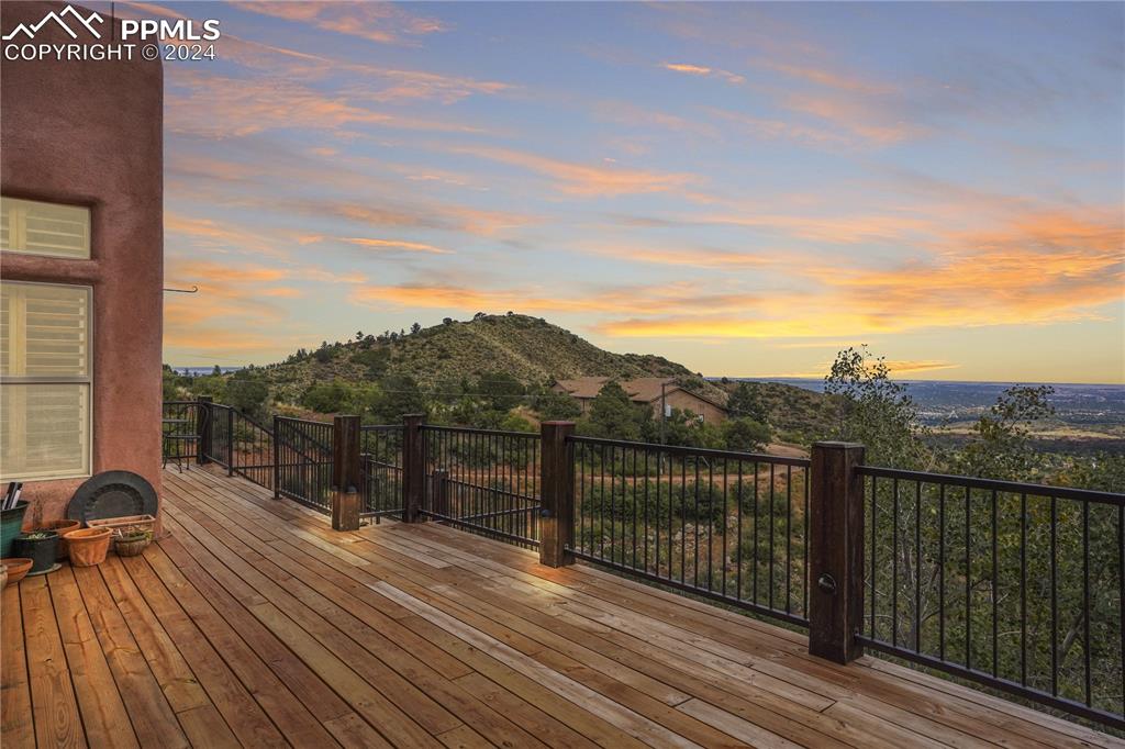 915 Oak Ridge Road Manitou Springs, CO 80829 - Photo 12 of 50 a view of a balcony with a lounge chair