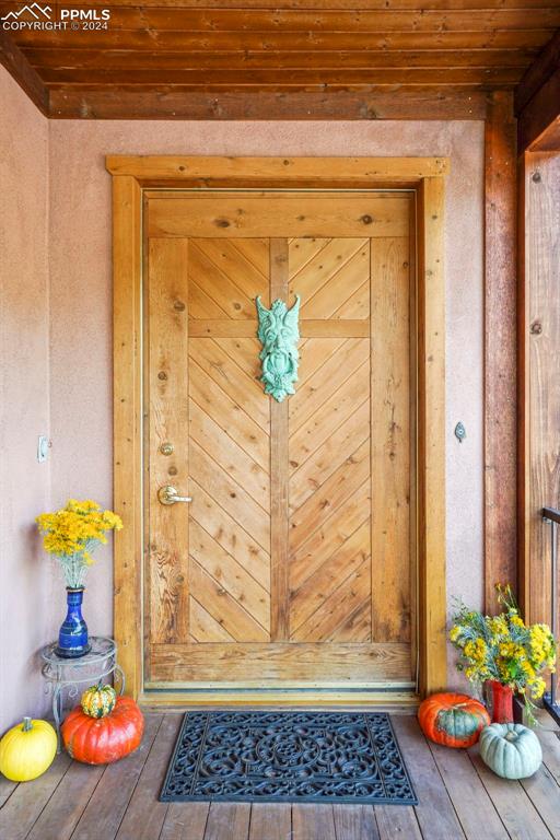 915 Oak Ridge Road Manitou Springs, CO 80829 - Photo 4 of 50 a view of a entryway door of the house