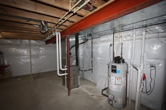 a view of storage and utility room