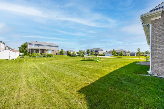 a view of an ocean with a big yard