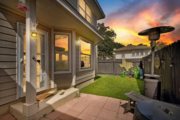 a view of outdoor space and barbecue grill