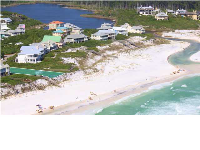 425 Old Beach Road Santa Rosa Beach, FL 32459 - Photo 6 of 14 a view of a lake with a yard