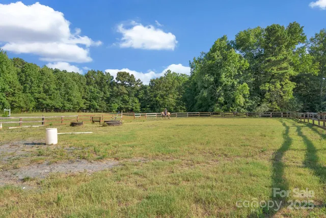 a view of a green yard