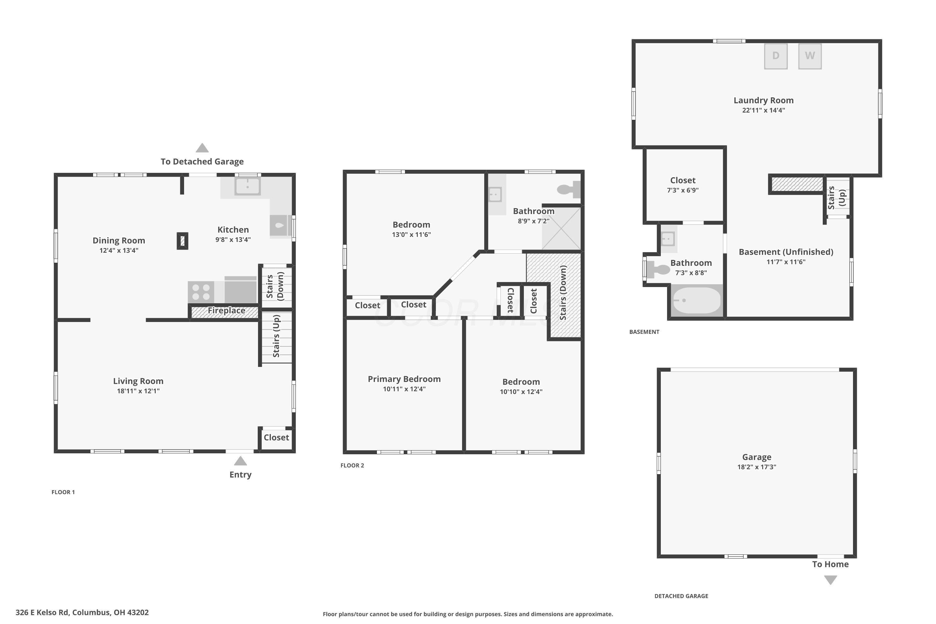 326 East Kelso Road Columbus, OH 43202 - Photo 31 of 31 Floor plan