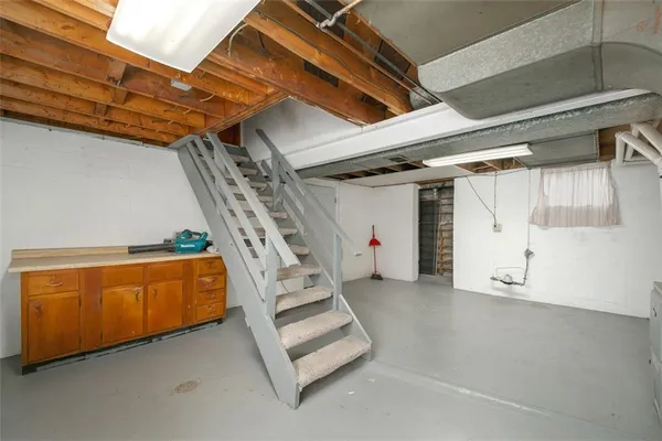 a view of a car garage