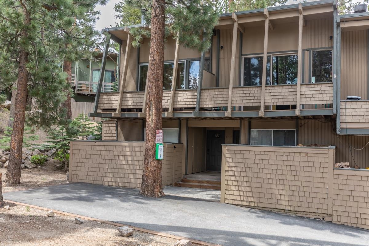 4 Kelley Road, Unit 5 Mammoth Lakes, CA 93546 - Photo 27 of 30 a front view of a house with a street