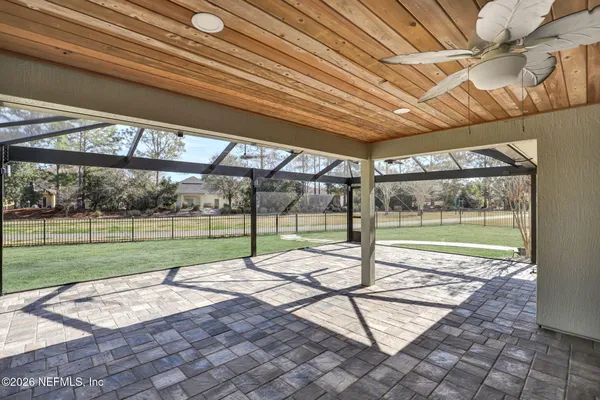 a view of a backyard with a garden