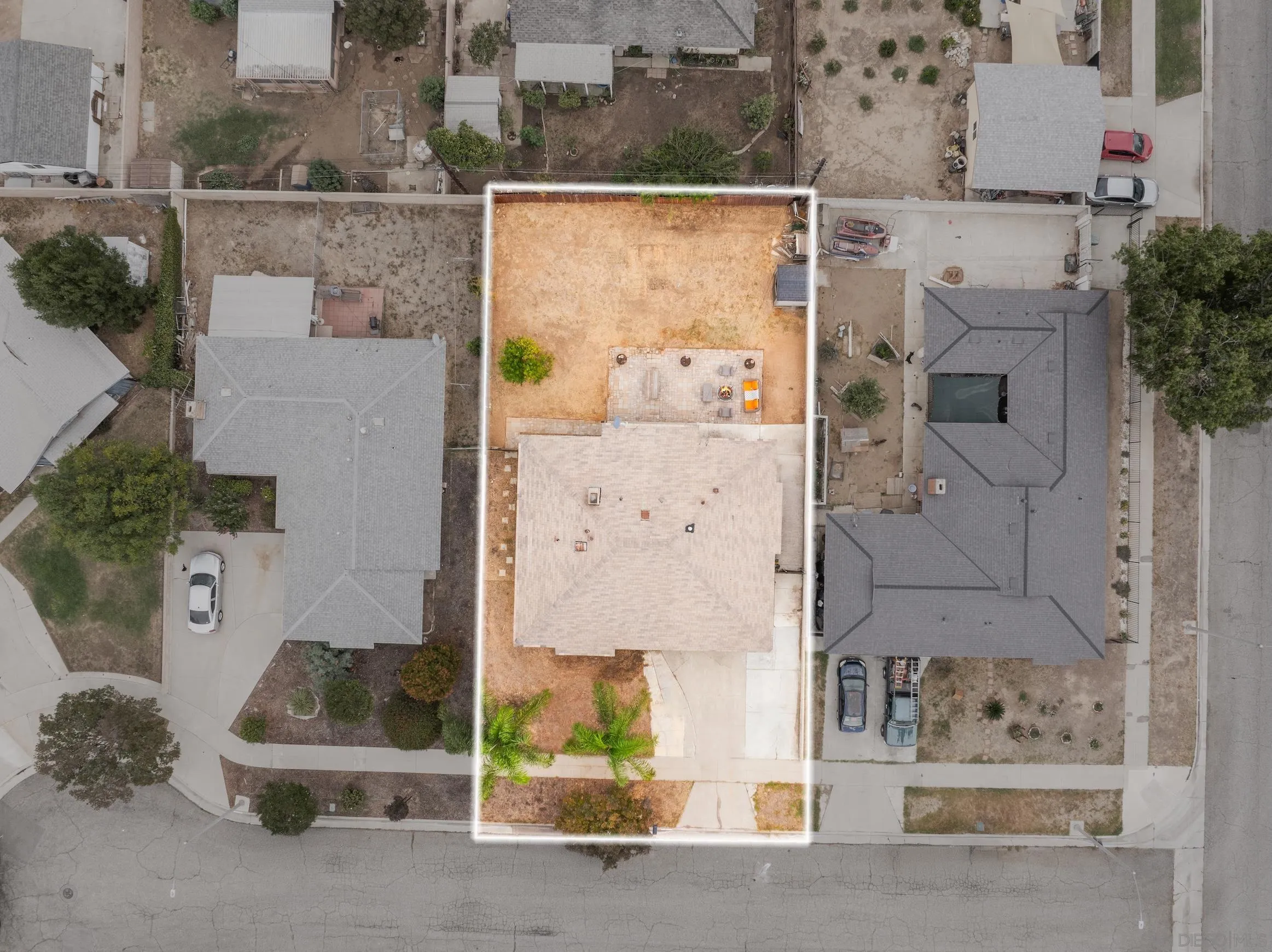 6656 Cathy Place Riverside, CA 92504 - Photo 47 of 49 aerial view of a house with a parking space