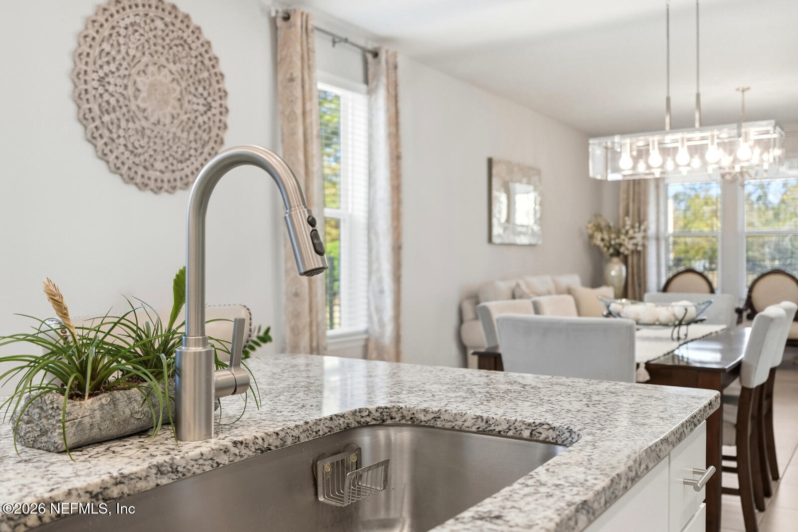 979 Rustic Ml Drive St. Augustine, FL 32092 - Photo 10 of 46 a kitchen with a faucet a potted plant and a sink