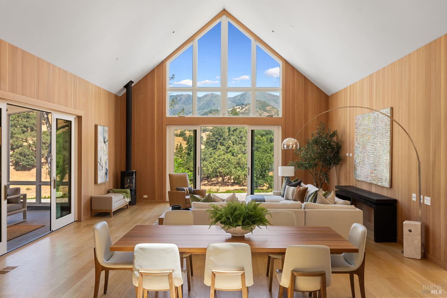 18907 Highway 128 Calistoga, CA 94515 - Photo 1 of 46 a view of a dining room with furniture window and outside view