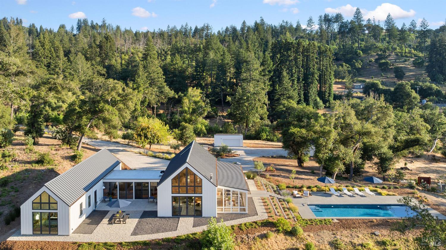 18907 Highway 128 Calistoga, CA 94515 - Photo 3 of 46 an aerial view of a house