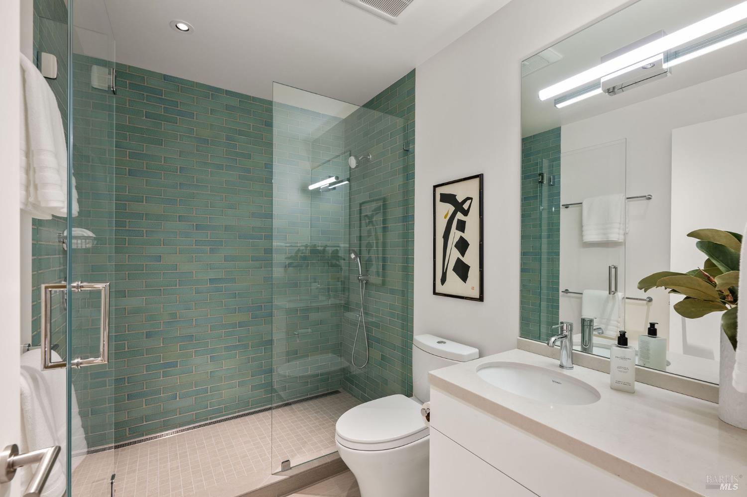 18907 Highway 128 Calistoga, CA 94515 - Photo 32 of 46 a bathroom with a sink a toilet and shower