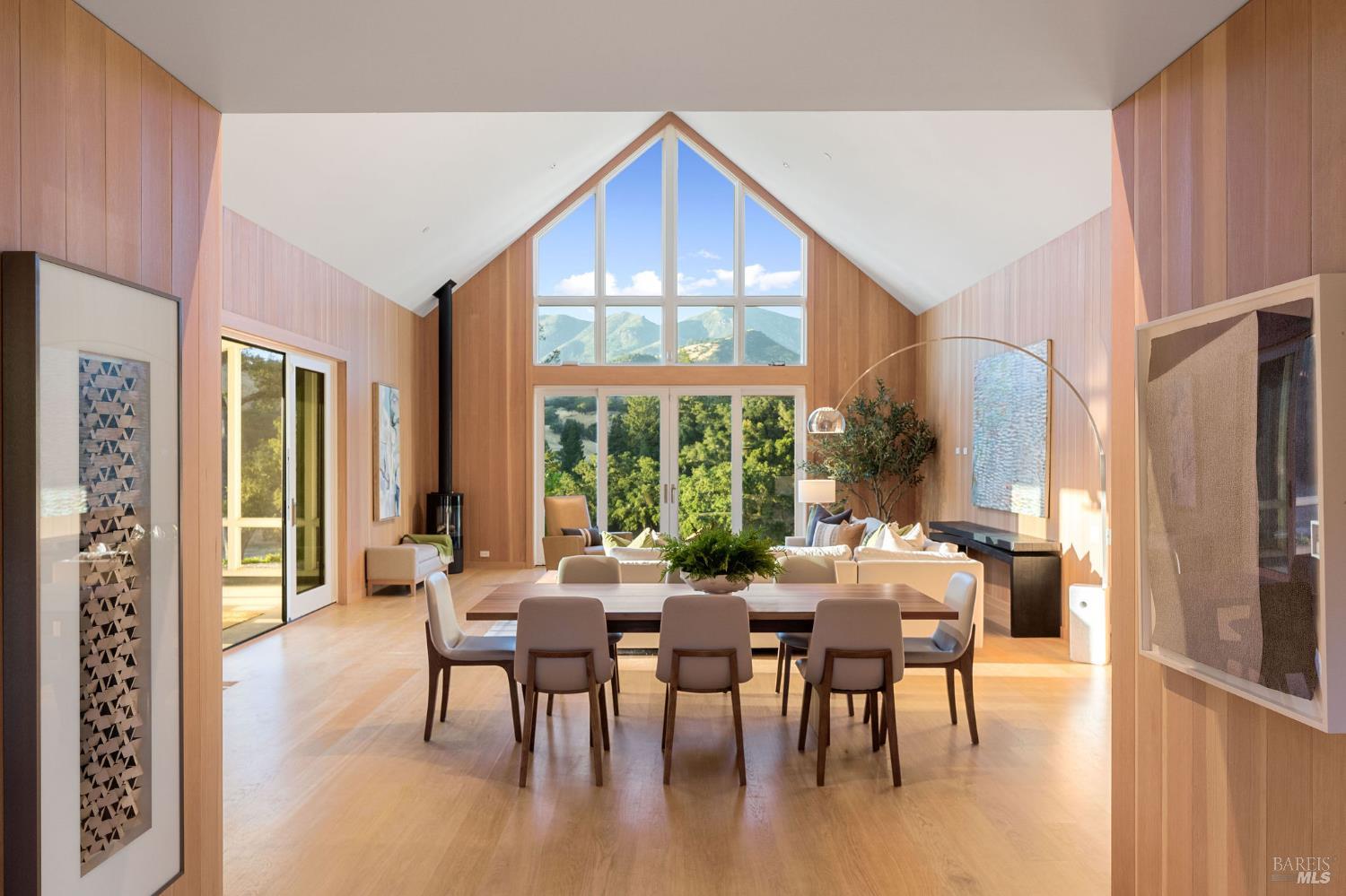 18907 Highway 128 Calistoga, CA 94515 - Photo 7 of 46 a view of a dining room with furniture window and wooden floor