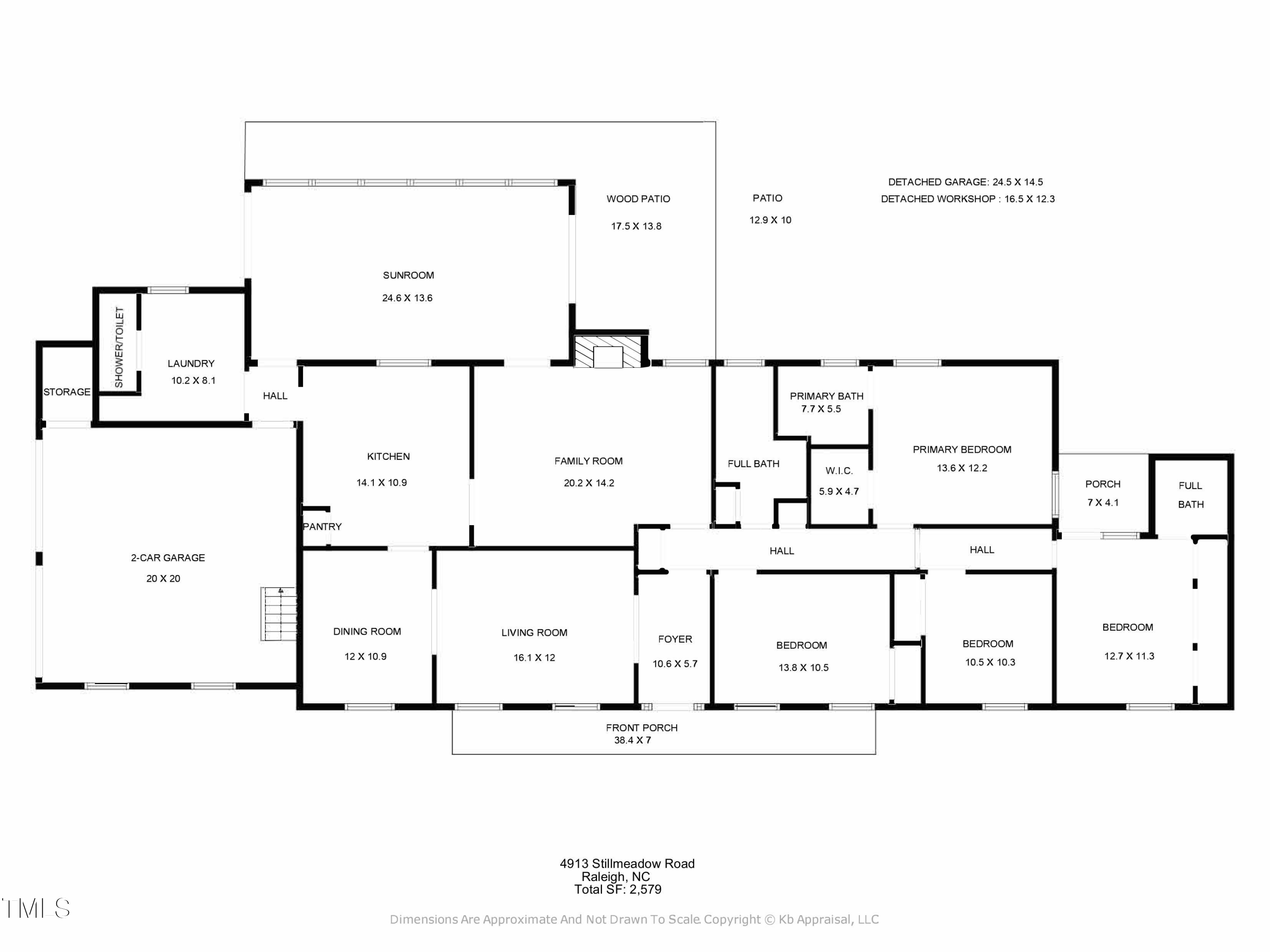 4913 Stillmeadow Road Raleigh, NC 27604 - Photo 33 of 34 a picture of floor plan