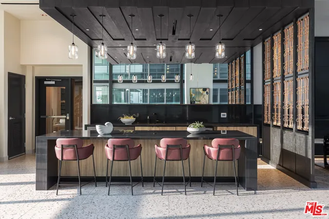 a view of an outdoor space with seating area