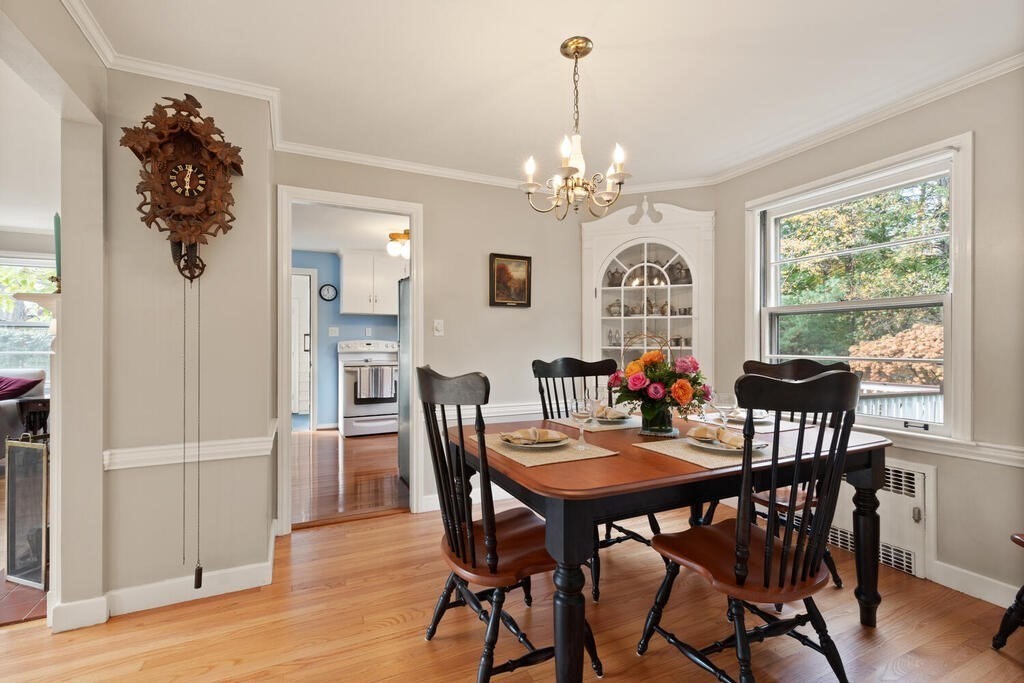 28 Montview Road Chelmsford, MA 01824 - Photo 11 of 38 a view of a dining room with furniture window and wooden floor