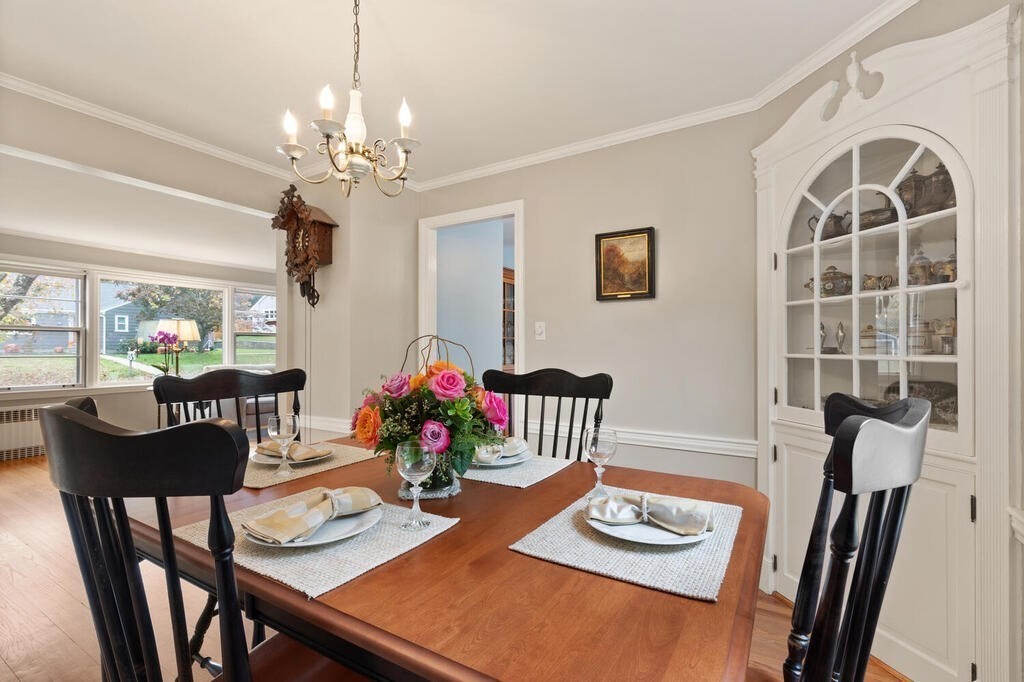 28 Montview Road Chelmsford, MA 01824 - Photo 12 of 38 a view of a dining room with furniture window and outside view