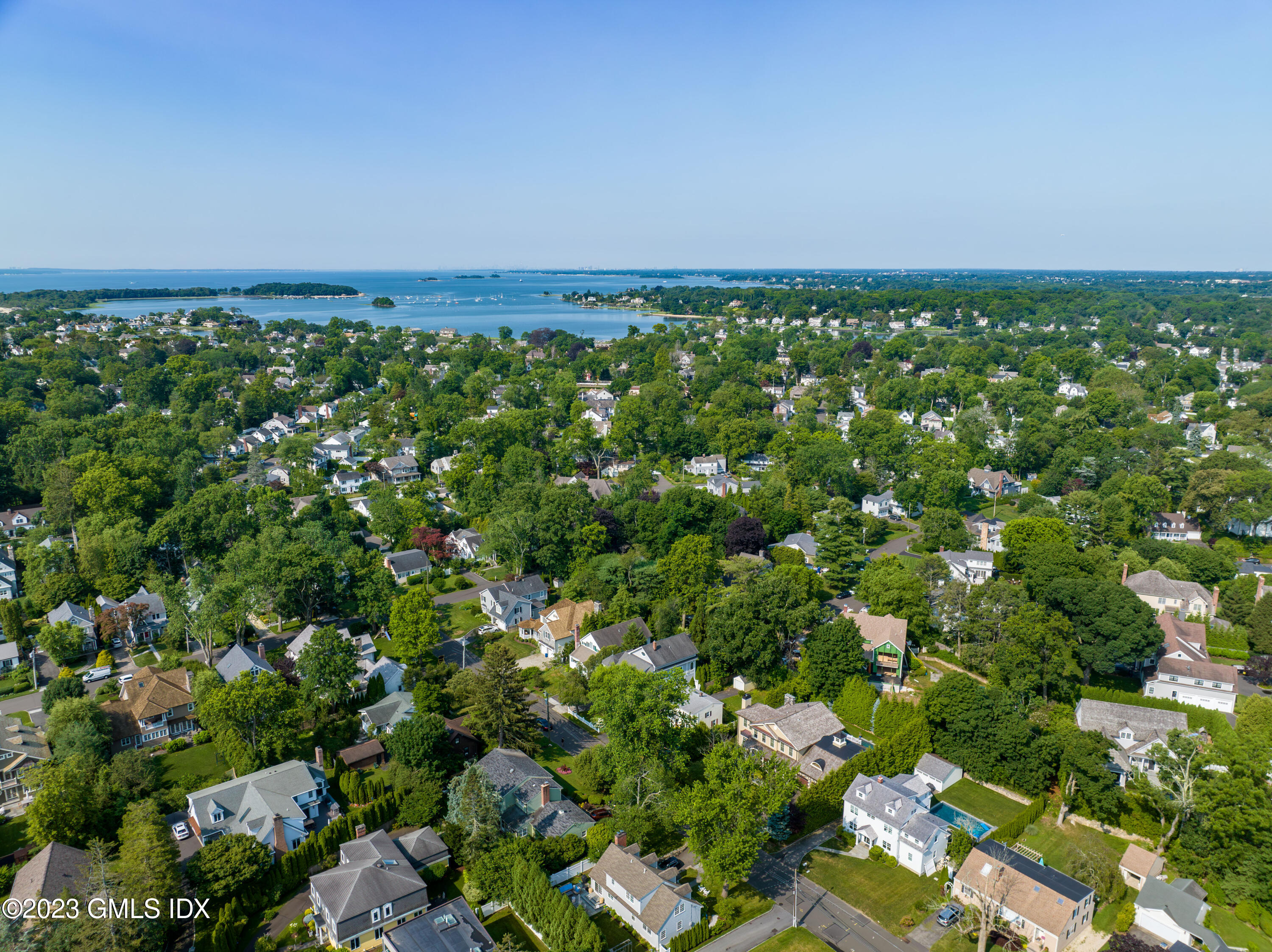 20 Center Road Old Greenwich, CT 06870 - Photo 30 of 35 an aerial view of a houses with yard
