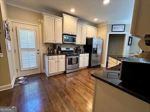 a view of a house with a door