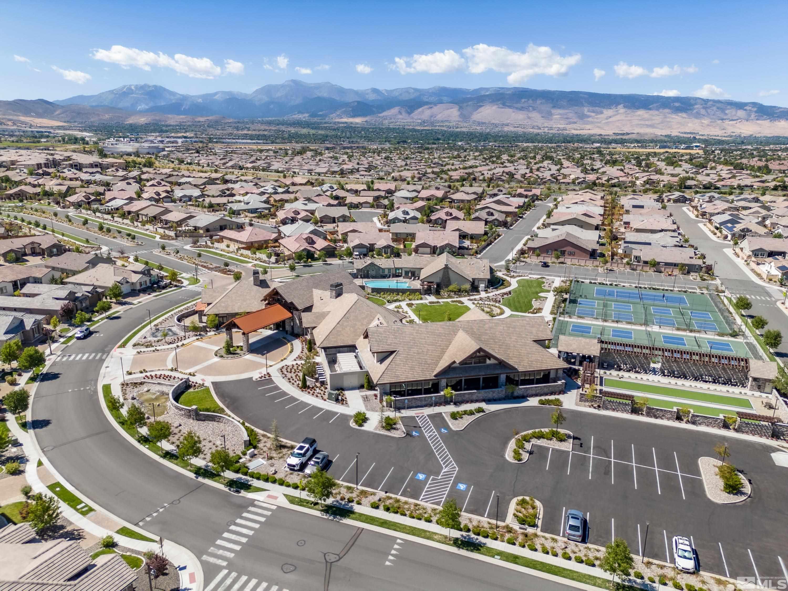 9940 Bernborough Drive Reno, NV 89521 - Photo 37 of 40 an aerial view of a house with a swimming pool