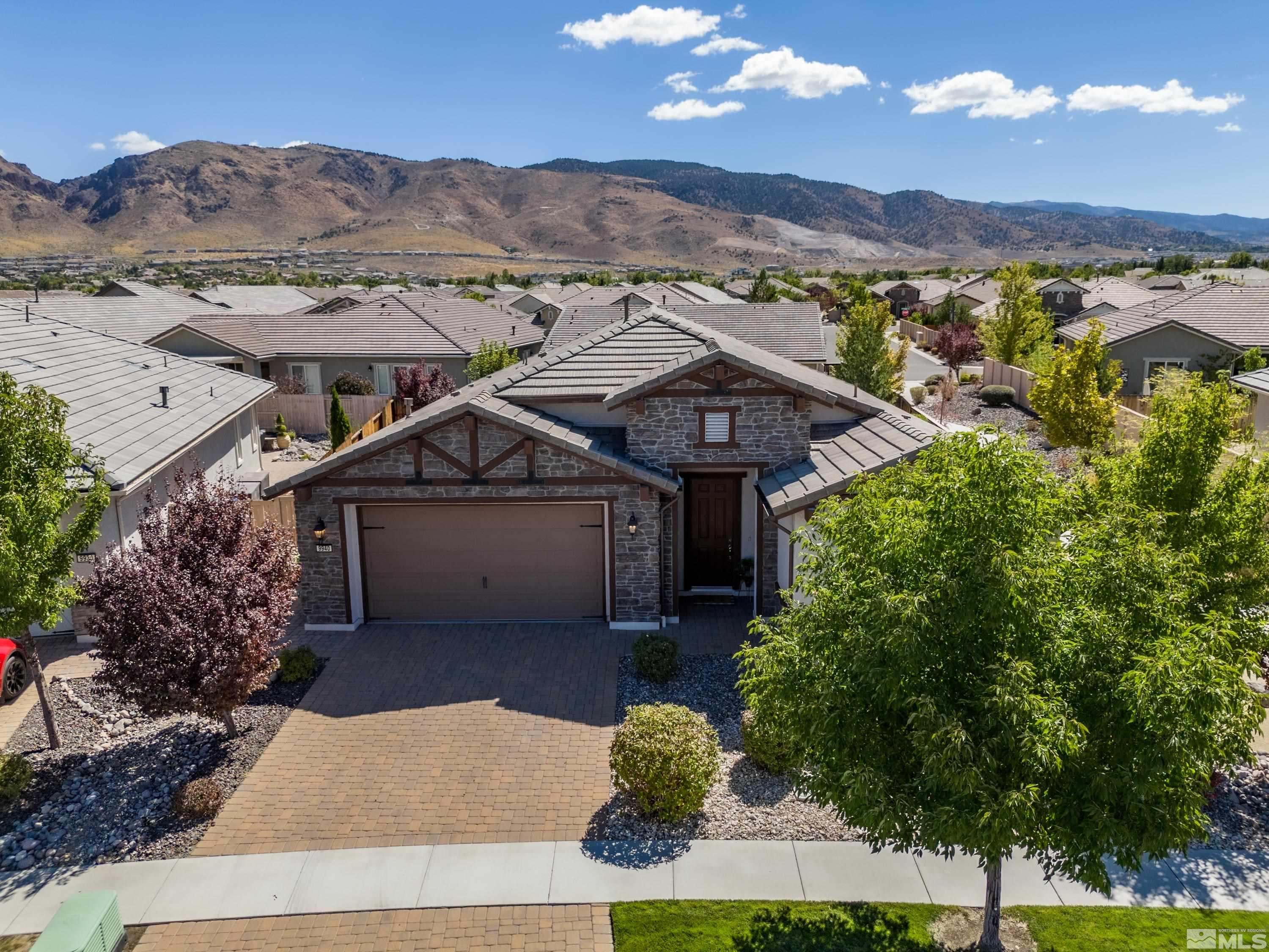 9940 Bernborough Drive Reno, NV 89521 - Photo 38 of 40 an aerial view of a house with a garden