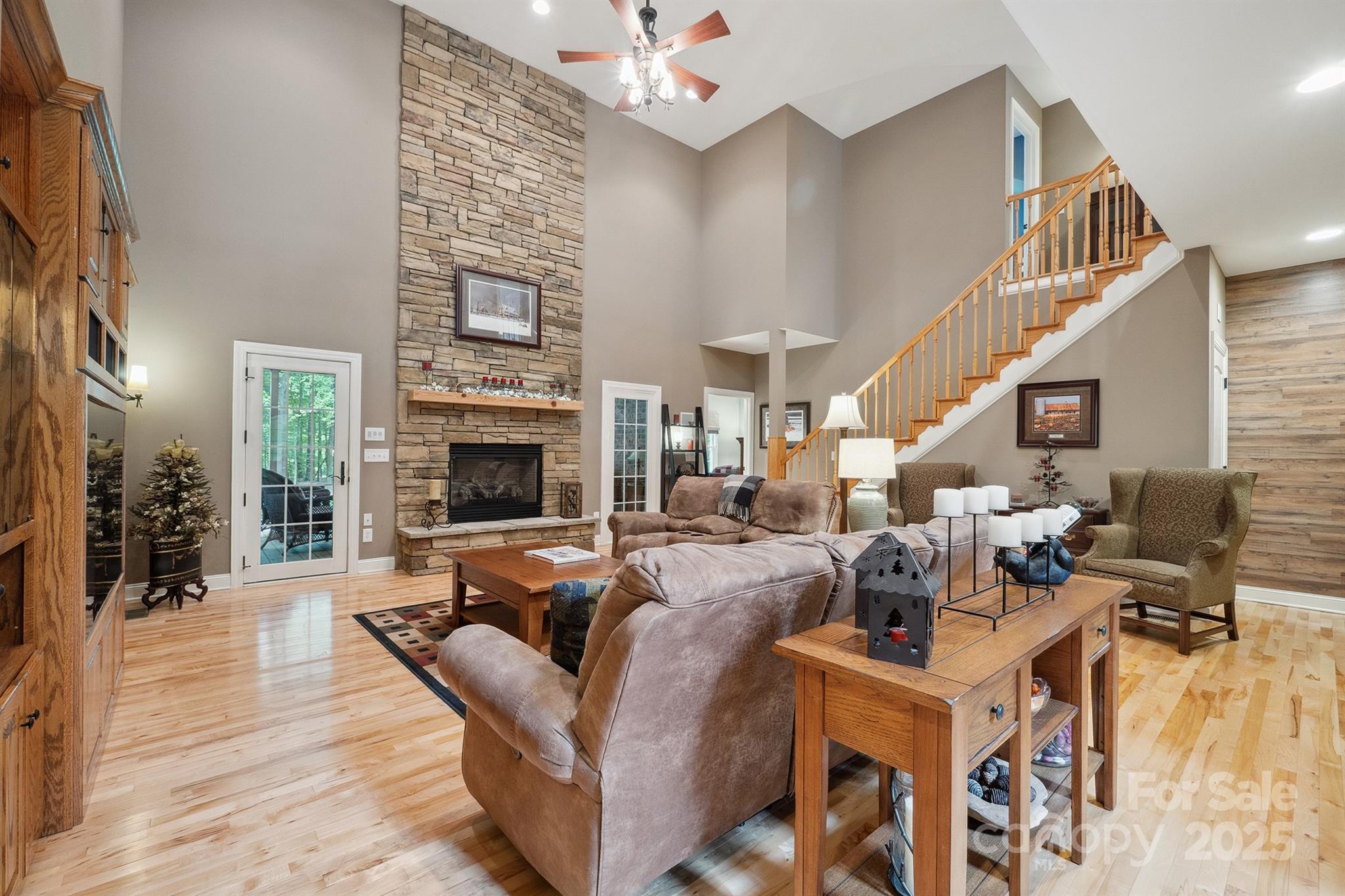 270 North Street Salisbury, NC 28147 - Photo 12 of 48 a living room with fireplace furniture and a flat screen tv