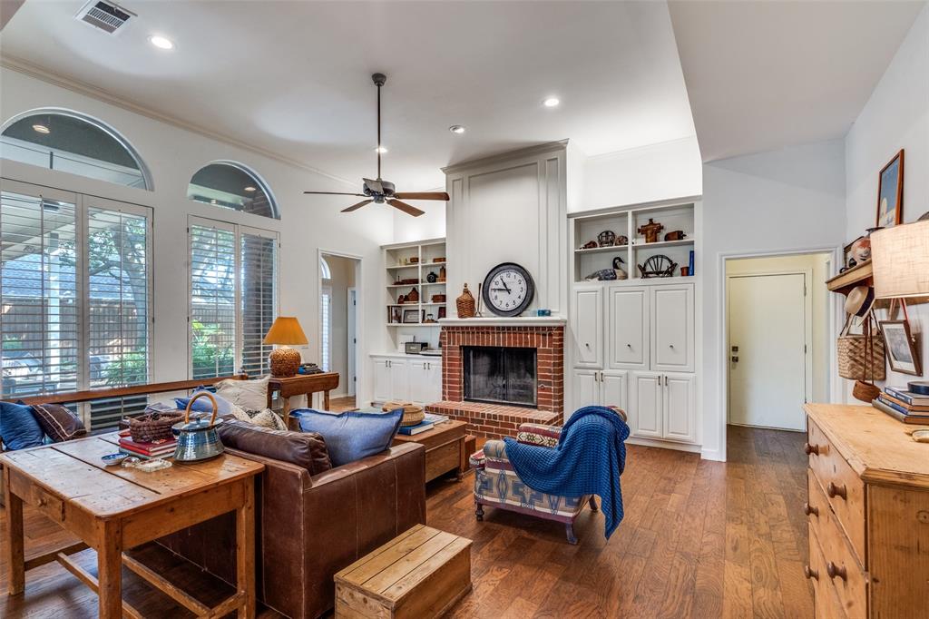 3452 Hearst Castle Way Plano, TX 75025 - Photo 18 of 36 a living room with furniture fireplace and flat screen tv