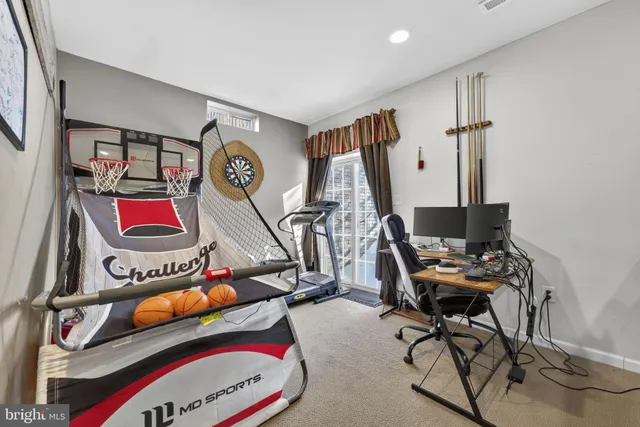 a room with musical instruments