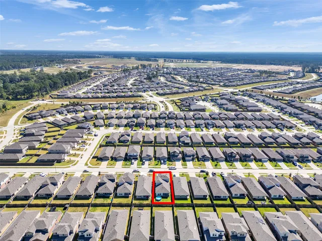 an aerial view of a city