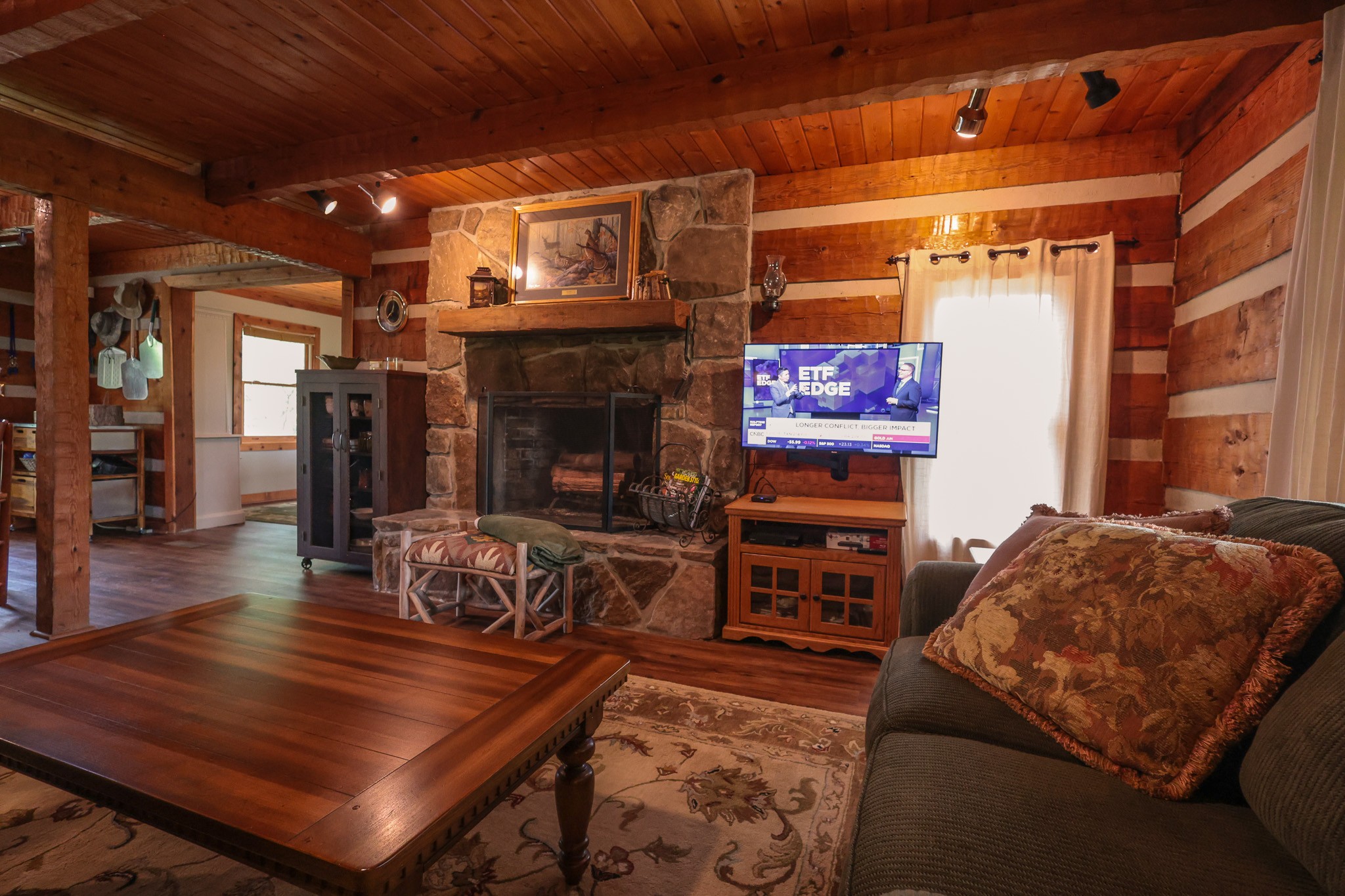 1854 Catoosa Road Wartburg, TN 37887 - Photo 63 of 100 a living room with furniture and a fireplace